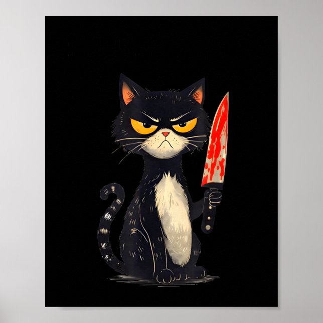 Póster Funny Cat Meme I Require Snacks Design Men Women  (Frente)