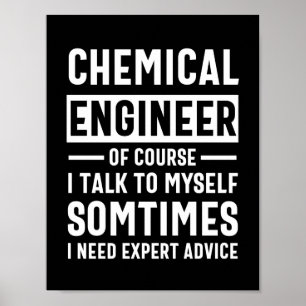 Póster Funny Chemical Engineer Gift