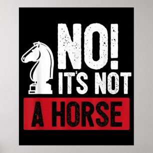 Póster Funny Chess King Castling Design