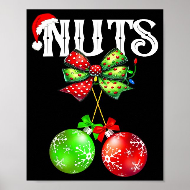 Póster Funny Chest Nuts Chestnuts Matching Family Christm (Frente)