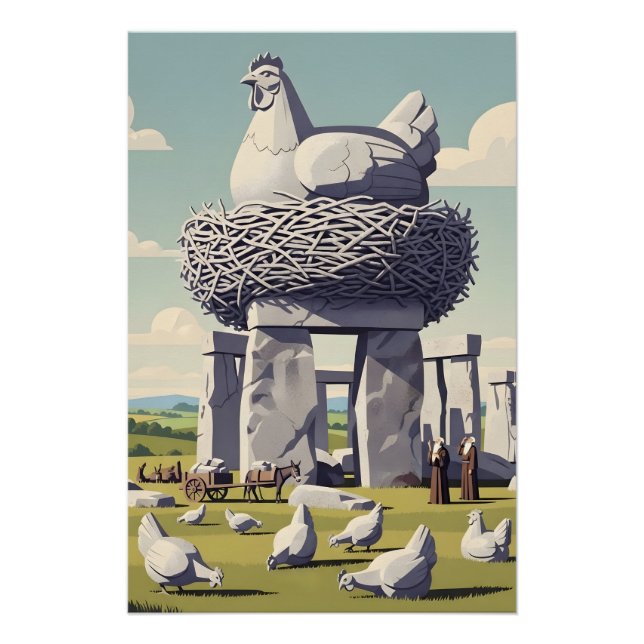 Póster Funny chicken (Anverso)