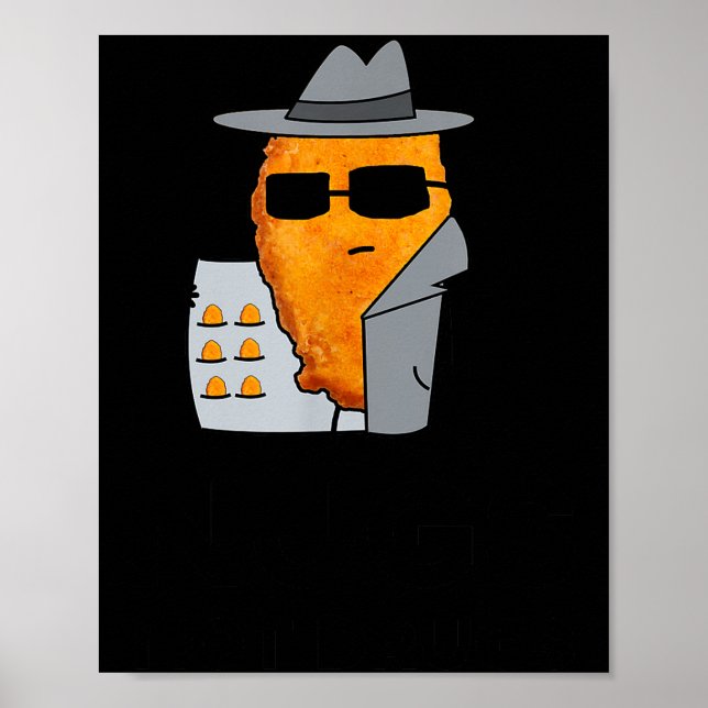 Póster Funny Chicken Nuggets - Nugs Not Drugs  (Frente)