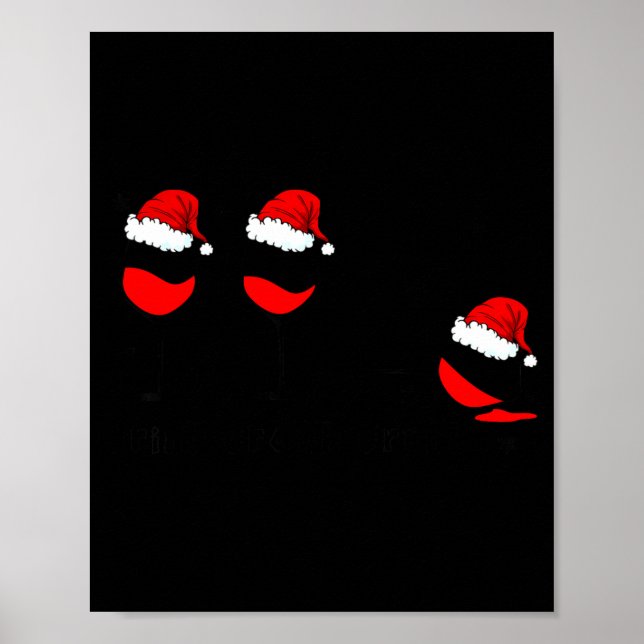 Póster Funny Christmas Drink Drank Drunk Xmas Holiday  (Frente)