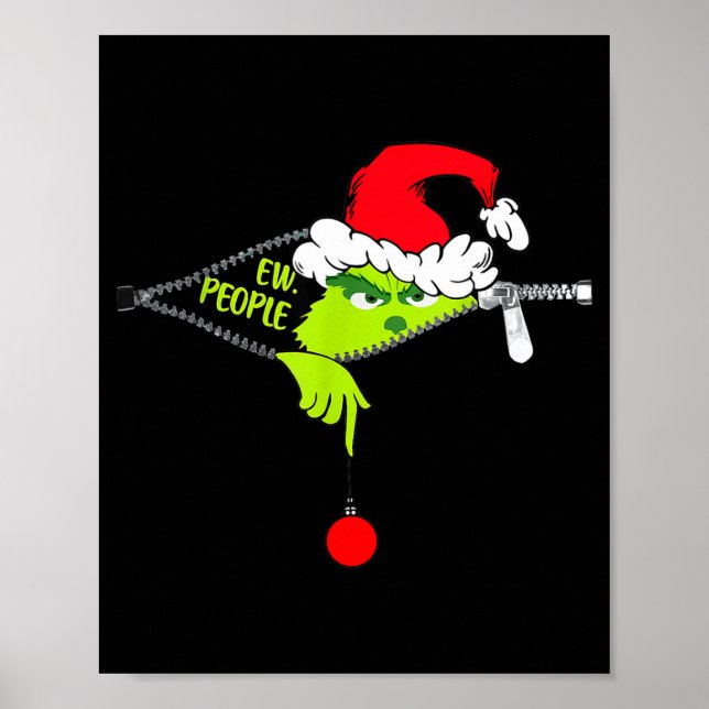 Póster Funny Christmas Ew People Men Women Kid Boys Girls (Frente)