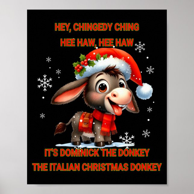 Póster Funny Christmas Italian Christmas Dominick The  (Frente)