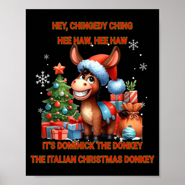 Póster Funny Christmas Italian Christmas Dominick The  (Frente)