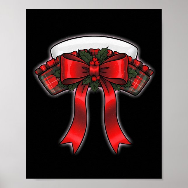 Póster Funny Christmas Nurse Nursing Cap Women Girls  (Frente)