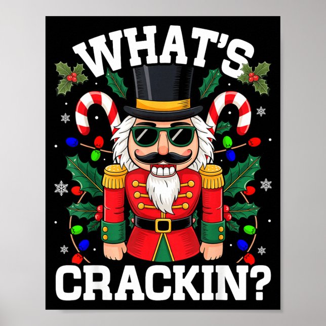 Póster Funny Christmas Nutcracker Men Kids N Boys Whats C (Frente)