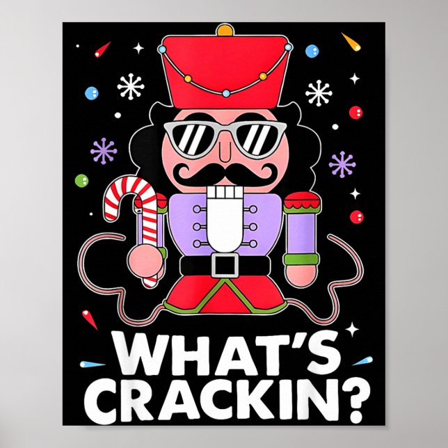 Póster Funny Christmas Nutcracker Men Kids Teen Boys What (Frente)