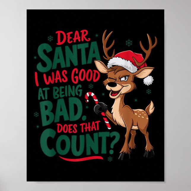 Póster Funny Christmas Quote  (Frente)