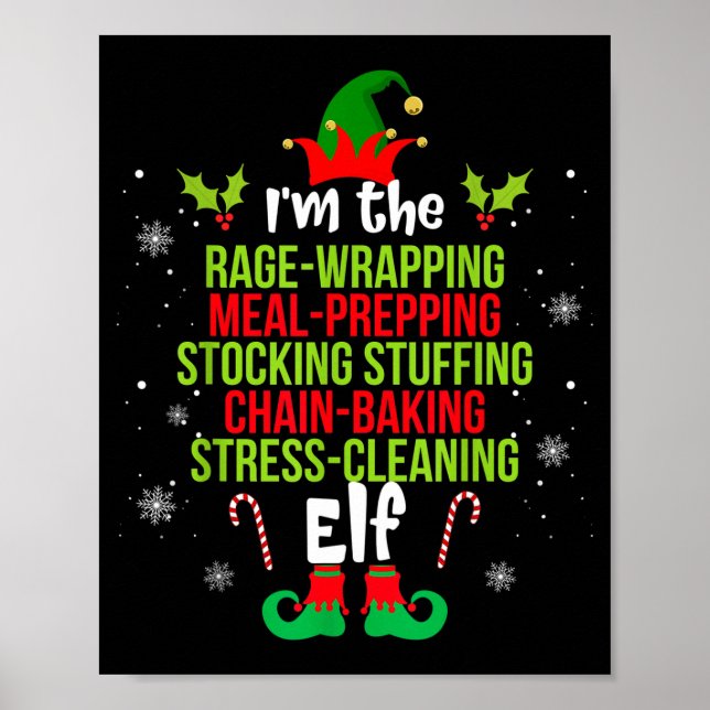 Póster Funny Christmas Shirt For Women I'm The Rage Wrapn (Frente)