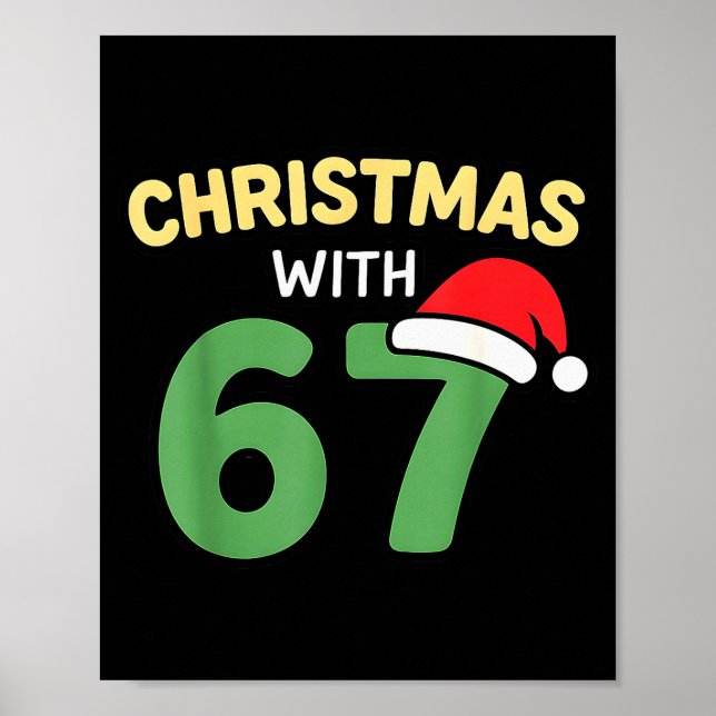 Póster Funny Christmas Shirts With 67 Meme Trendy Joke Ge (Frente)