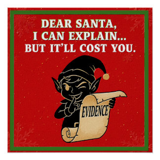 Póster funny christmas slogan design