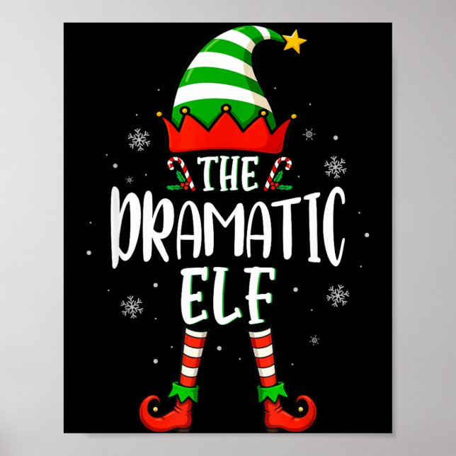 Póster Funny Christmas The Dramatic Elf Family Matching X (Frente)