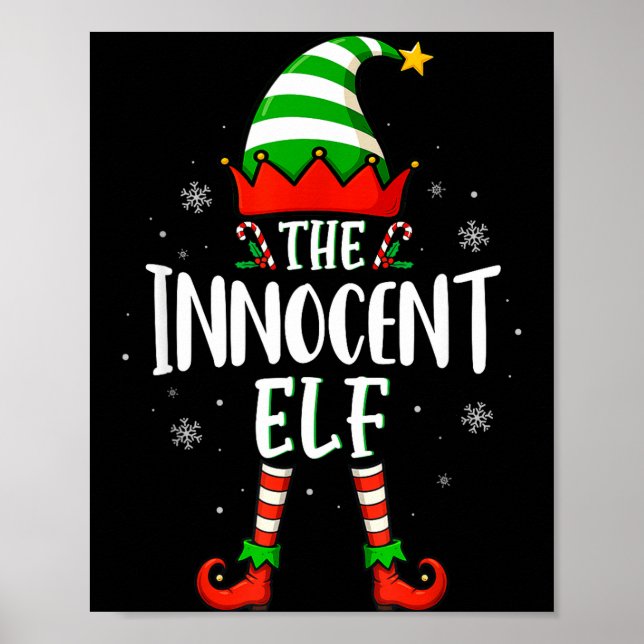 Póster Funny Christmas The Innocent Elf Family Matching X (Frente)
