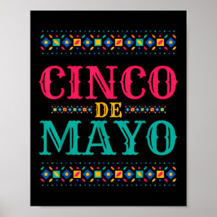 Póster Funny Cinco De Mayo Para Fiesta Mexicano