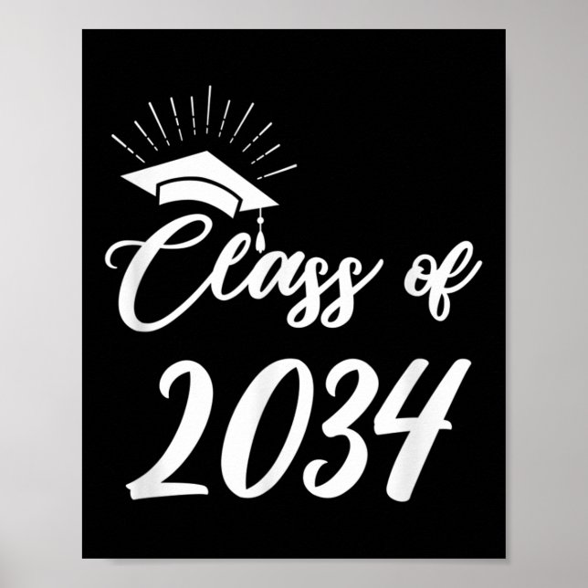 Póster Funny Cl Of 20 Grow With You 2021 2022 Graduation  (Frente)