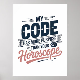 Póster Funny Coding Quote AI Programmer Design