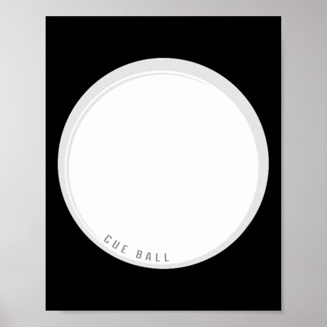 Póster Funny Cue Ll Billiards Main Ll (Frente)