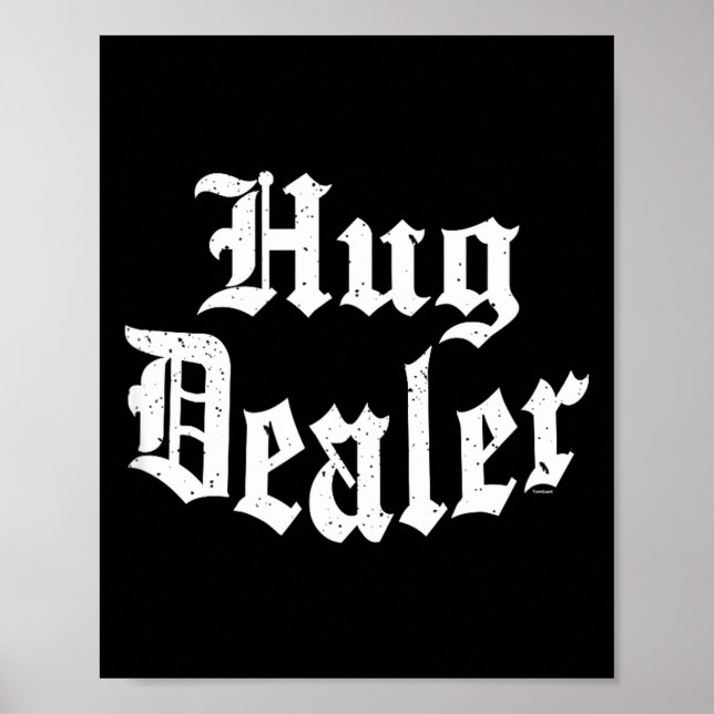 Póster Funny Cute Sensitive Feet Hug Merchant Valentine's (Frente)