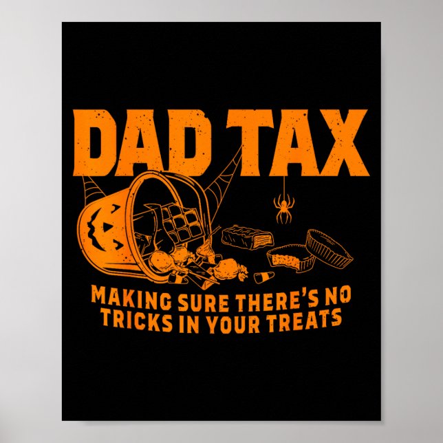 Póster Funny Dad Tax Halloween  (Frente)