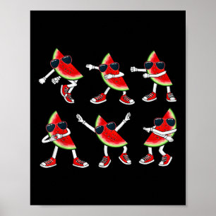 Póster Funny Dance Challenge Watermelon Melon Tropical Pa