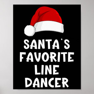 Póster Funny Danci, bailarina de línea favorita de Santa 