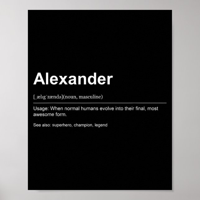 Póster Funny Definition Quote For The Name Ander _  (Frente)
