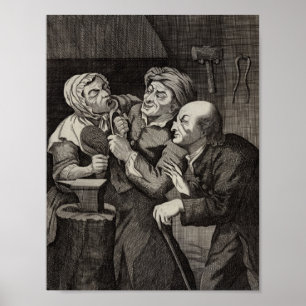 Póster Funny Dentist Office Antiguo Poster de Odontologí