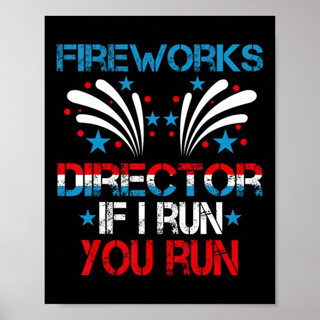 Póster Funny Director De Fuegos Artificiales Te Ejecuto E (Frente)