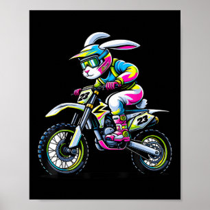 Póster Funny Dirt Bike Player Jóvenes Jóvenes Jóvenes Fem
