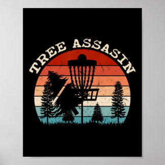 Póster Funny Disc Golfer Gifts Outdoor Sports Stupid Tree