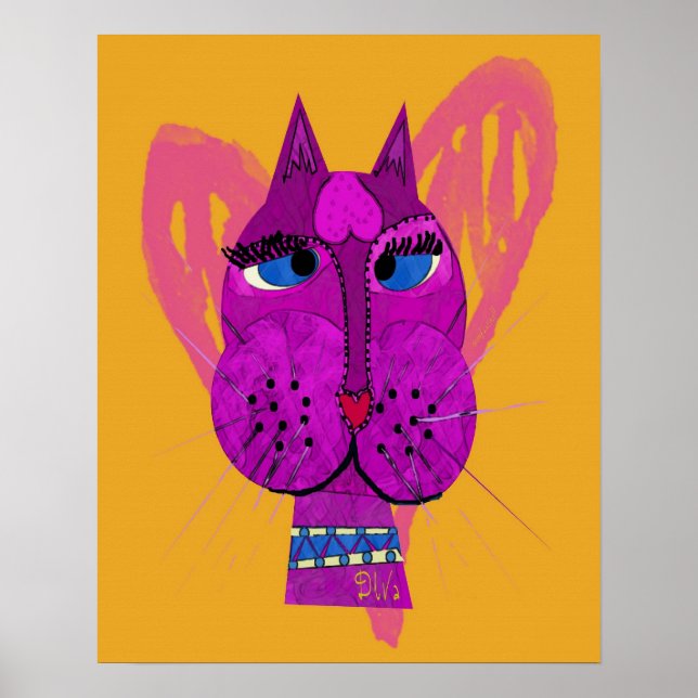 Póster Funny Diva Kitty Poster (Frente)
