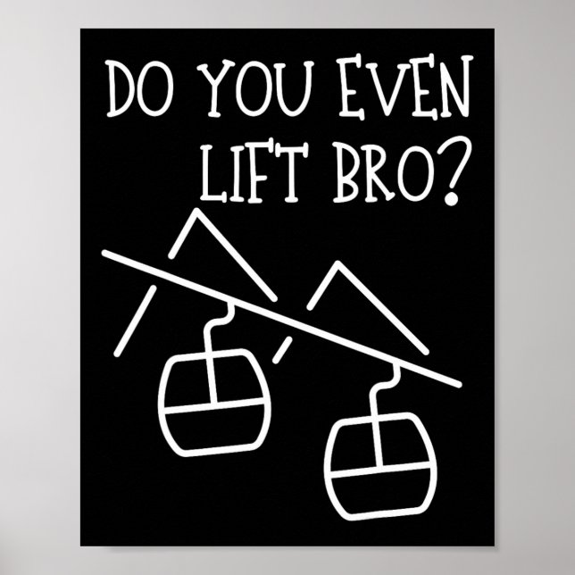 Póster Funny Do You Even Lift  (Frente)