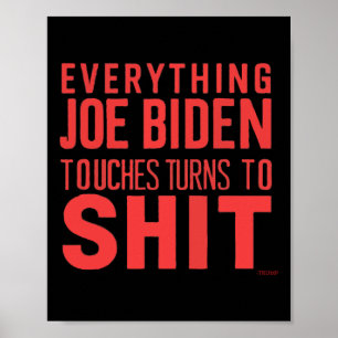 Póster Funny Donald Trump 2024 Todo Joe Biden Touch