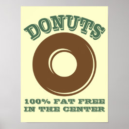 Póster Funny Donut Poster