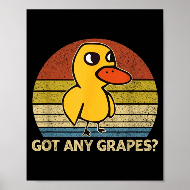 Póster Funny Duck Got Any Gs Graphic Summer Humor Duck Me (Frente)