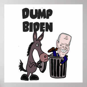 Póster Funny Dump Joe Biden Personalizado