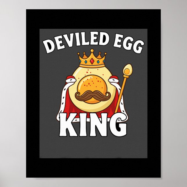 Póster Funny Egg Pun Easter Brunch Thanksgiving Deviled E (Frente)