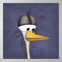 Póster Funny Egret Personalizado