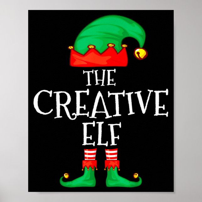 Póster Funny Elf Family Christmas Creative Elf Sweater Me (Frente)