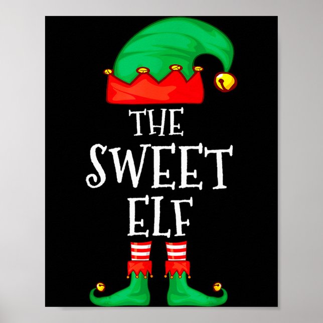 Póster Funny Elf Family Christmas The Sweet Elf Sweater M (Frente)