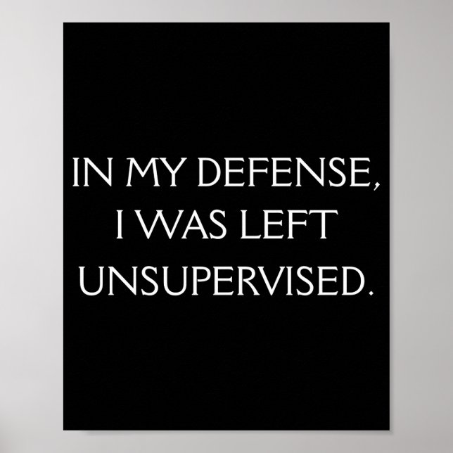 Póster Funny Excuse Quote On The Back  (Frente)