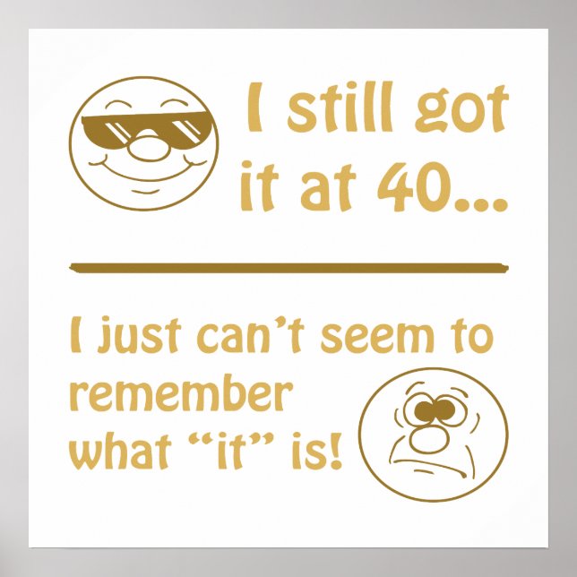 Póster Funny Faces 40th Birthday (Frente)