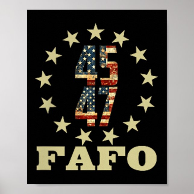 Póster Funny Fafo Trump Foto (Frente)