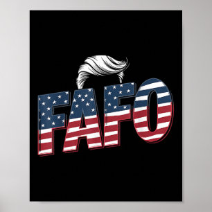 Póster Funny Fafo Trump Photo _2