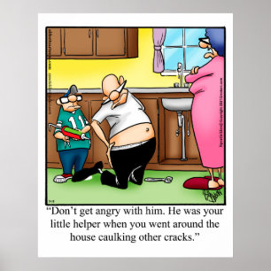 Póster Funny Family Humor Caulking Incident Poster