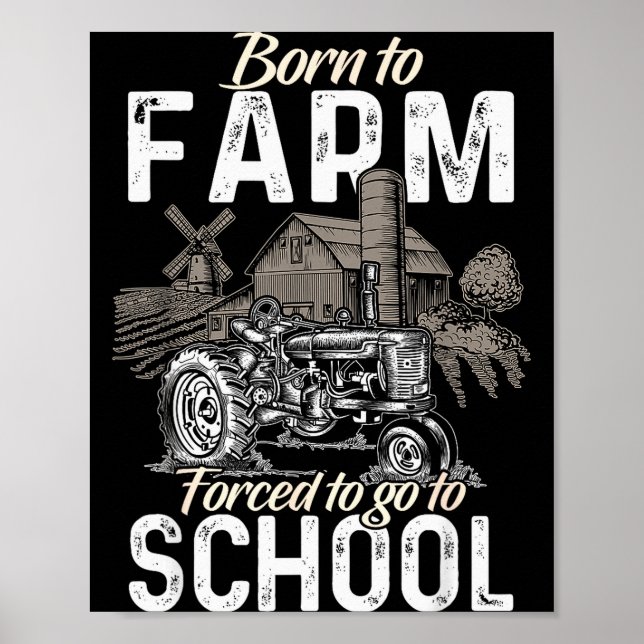 Póster Funny Farmer Shirt Men Tractor Boys Tractor Lover  (Frente)