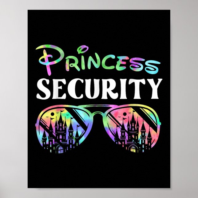 Póster Funny fiesta de cumpleaños de Princess Security Fa (Frente)