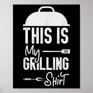 Póster Funny Fiesta De Grill Bbq - Esta Es Mi Parrillada 